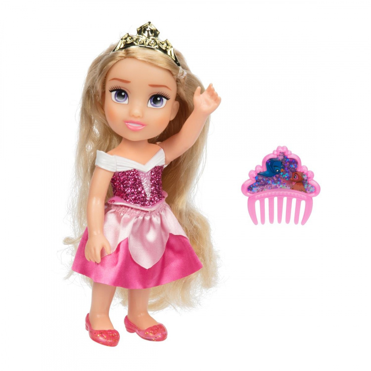 JAKKS Pacific Disney Princess 6-tommers Petite Doll med kam Aurora JAKKS Pacific Disney Princess 6-tommers Petite Doll med kam Aurora
