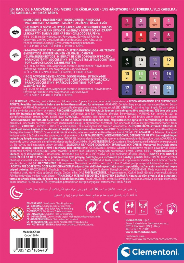 Clementoni Crazy Chic Trousse Pretty Bag