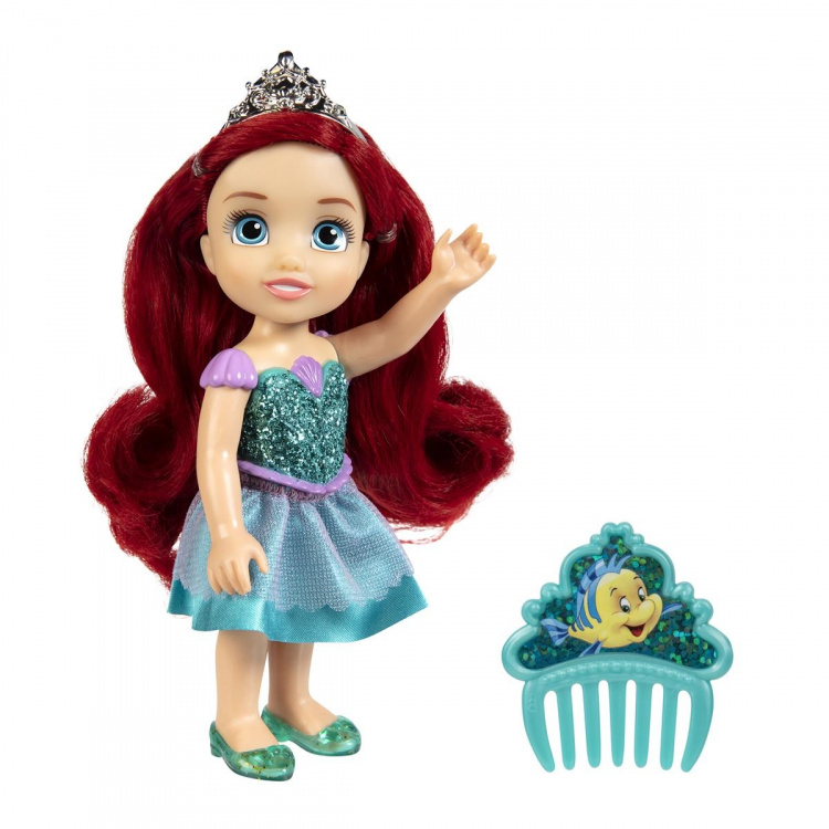 JAKKS Pacific Disney Princess 6 tommers liten dukke med kam Ariel JAKKS Pacific Disney Princess 6 tommers liten dukke med kam Ariel