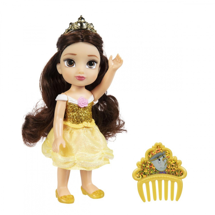 JAKKS Pacific Disney Princess 6 tommers liten dukke med kam Belle