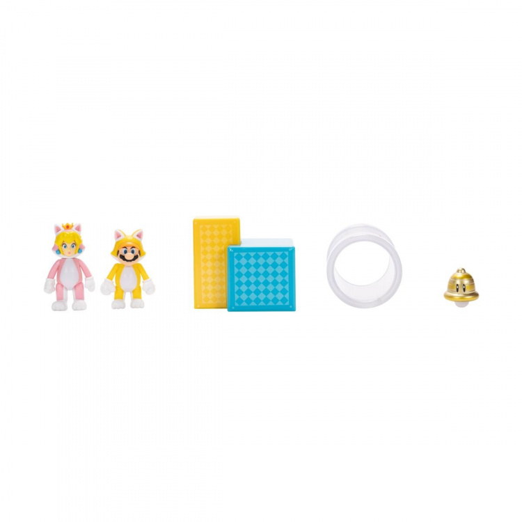 JAKKS Pacific Super Mario 2,5 tommers diorama-sett 3D World