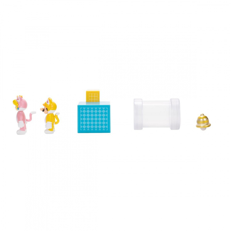JAKKS Pacific Super Mario 2,5 tommers diorama-sett 3D World