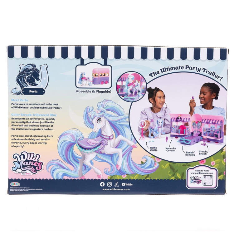 JAKKS Pacific Wild Manes lekesett Clubhouse Trailer