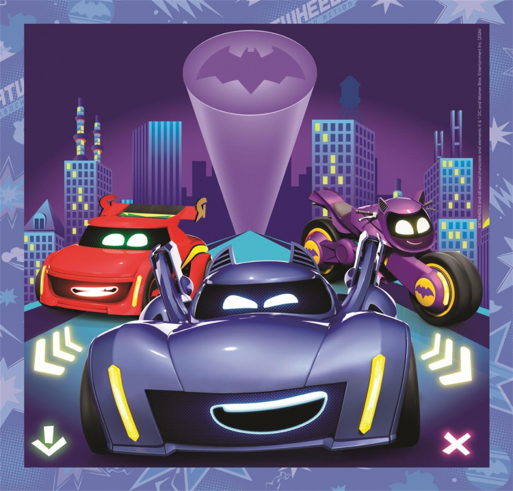 Clementoni 3x48 stk Puslespill for barn Batwheels