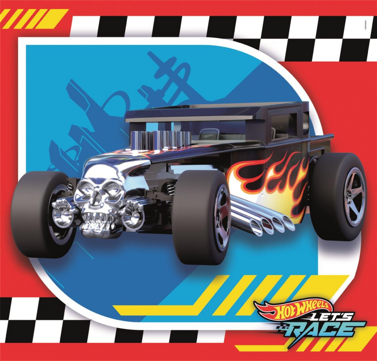 Clementoni 3x48 stk Puslespill for barn Hotwheels