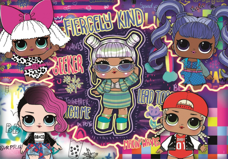 Clementoni 104 stk Puslespill Barn LOL