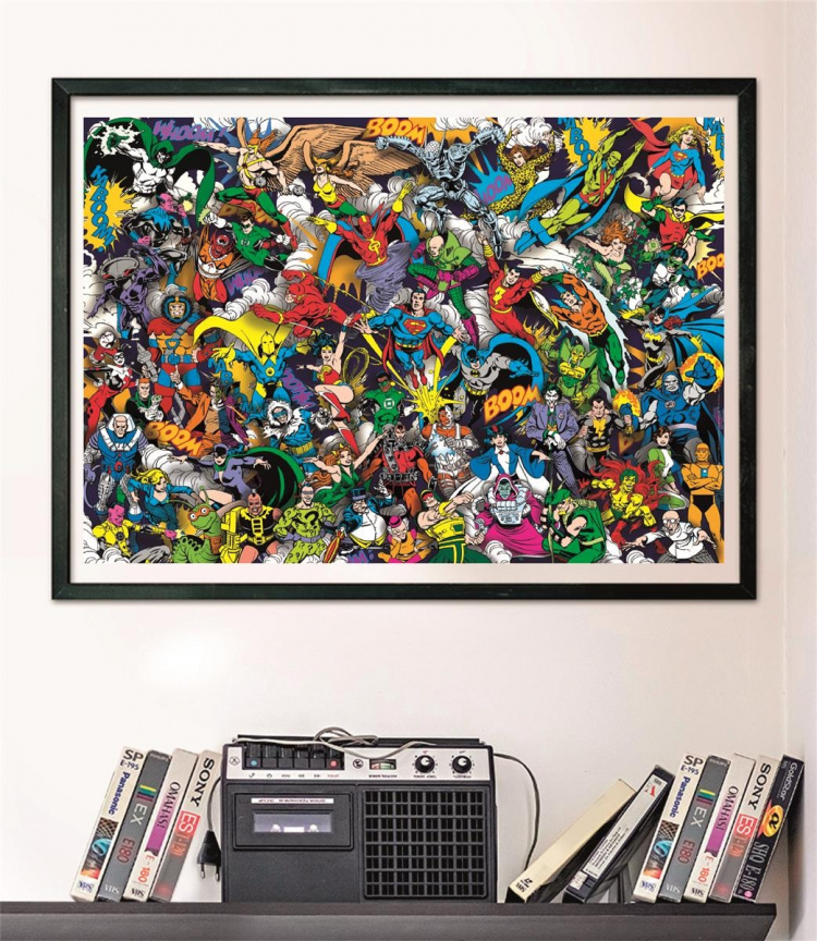 Clementoni 1000 stk CB Collection DC Comics Impossible av høy kvalitet