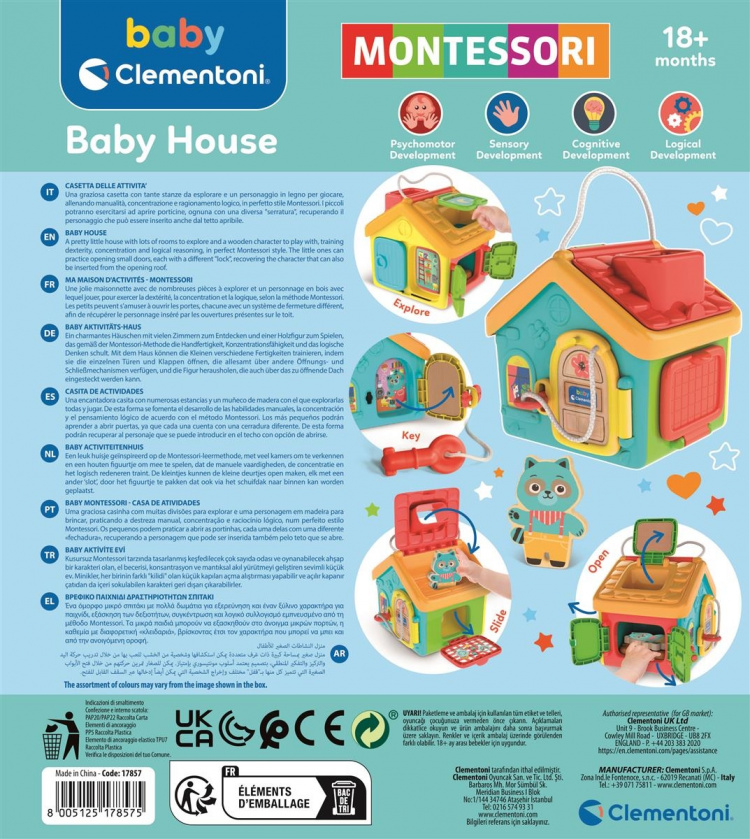 Clementoni Montessori Baby Lockers\' House