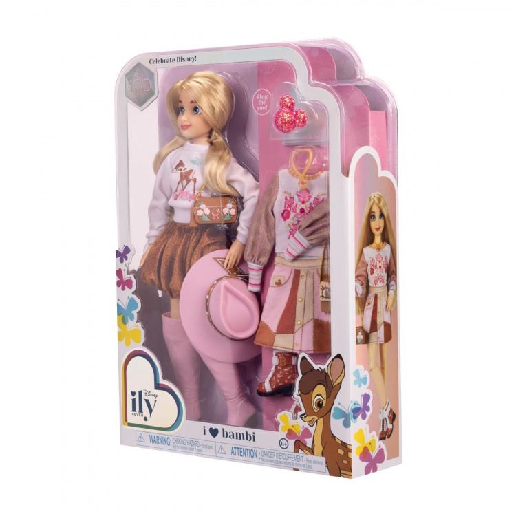 JAKKS Pacific Disney ily 4EVER Fashion Doll med ekstra mote inspirert av Bambi