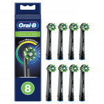 Oral B CrossAction Black erstatningshoder 8 stk