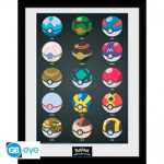 Abysse POKEMON - Innrammet trykk Pokeballs (30x40) Abysse POKEMON - Innrammet trykk Pokeballs (30x40)
