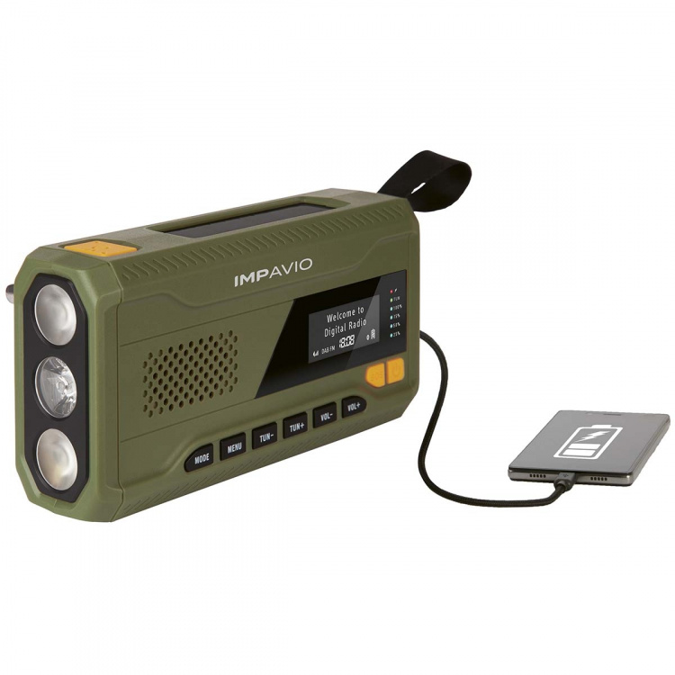 Impavio DAB1 Robust DAB+/FM-radio for utendørs bruk