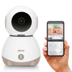 Alecto Wi-Fi-babyvakt med kamera Hvit/Taupe