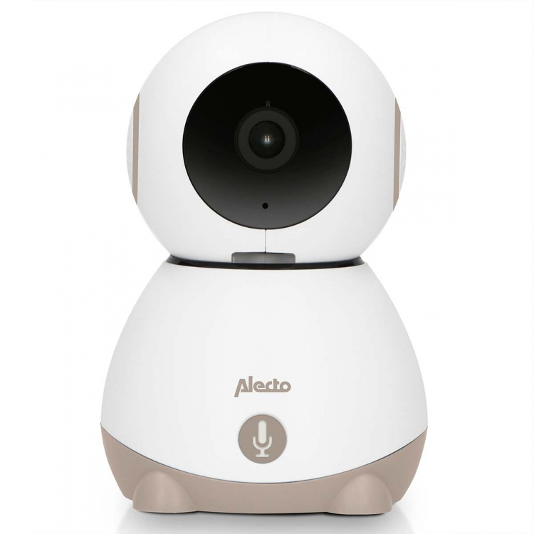 Alecto Wi-Fi-babyvakt med kamera Hvit/Taupe
