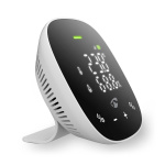 Nedis SmartLife luftkvalitetsmonitor | Wi-Fi | Inkludert display | Karbondioksid (CO2) / Luftfuktighet / Temperatur | Android™ / IOS | Hvit / Sort