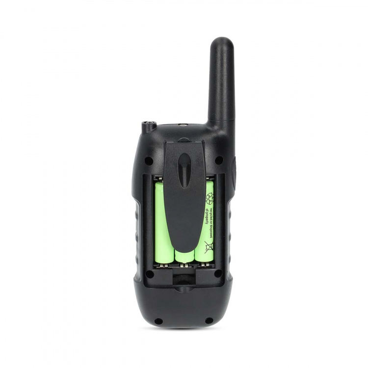 Nedis Walkie-Talkie Set | 2 håndsett | Opp til 10 km | Frekvens kanal: 8 | PTT / VOX | Opp til 3 timer | Hodetelefonutgang | Sort