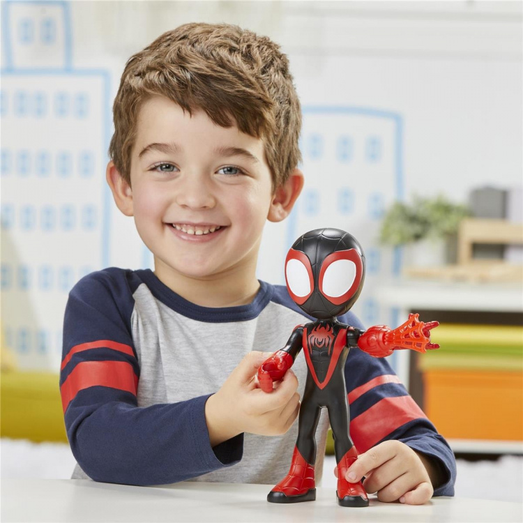 Spidey og hans fantastiske venner Supersized 9 tommers figur Miles Morales Spidey og hans fantastiske venner Supersized 9 tommers figur Miles Morales