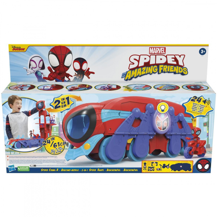Spidey og hans fantastiske venner-lekesett Spider Crawl-R Mobile HQ
