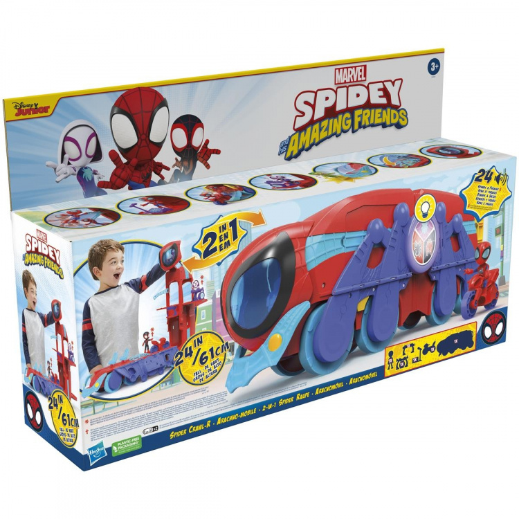 Spidey og hans fantastiske venner-lekesett Spider Crawl-R Mobile HQ