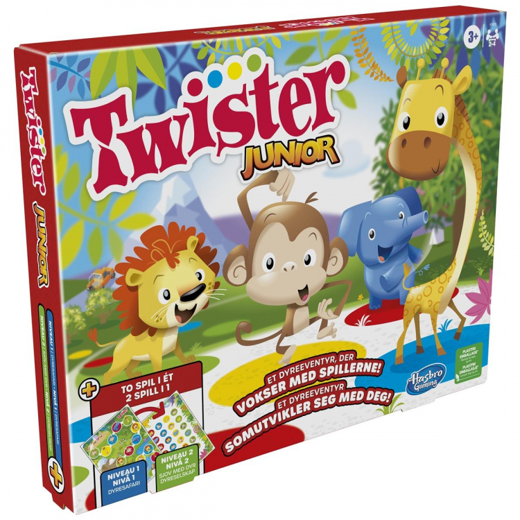 Hasbro Twister Junior 2 spill i 1 (DK/NO)