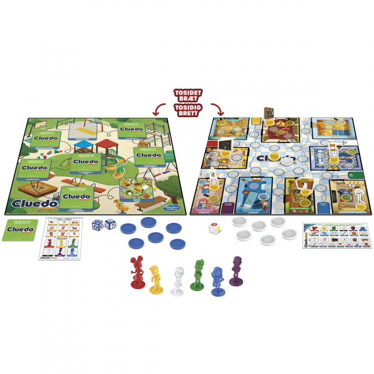 Hasbro Cluedo Junior 2 spill i 1 (DK/NO) Hasbro Cluedo Junior 2 spill i 1 (DK/NO)