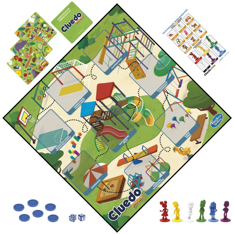 Hasbro Cluedo Junior 2 spill i 1 (DK/NO) Hasbro Cluedo Junior 2 spill i 1 (DK/NO)