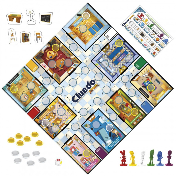 Hasbro Cluedo Junior 2 spill i 1 (DK/NO) Hasbro Cluedo Junior 2 spill i 1 (DK/NO)