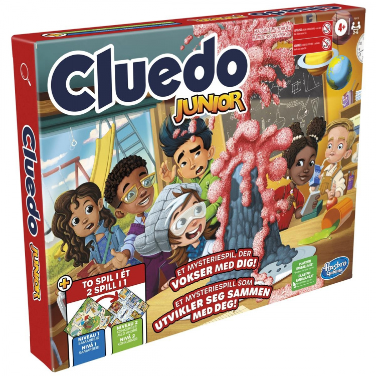 Hasbro Cluedo Junior 2 spill i 1 (DK/NO) Hasbro Cluedo Junior 2 spill i 1 (DK/NO)