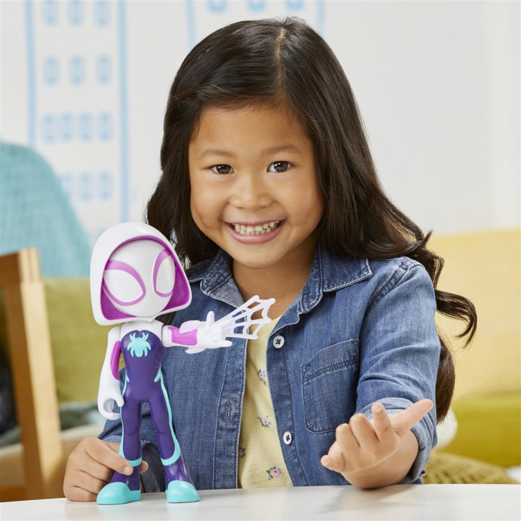 Spidey og hans fantastiske venner Supersized 9 tommers figur Ghost Spider Spidey og hans fantastiske venner Supersized 9 tommers figur Ghost Spider