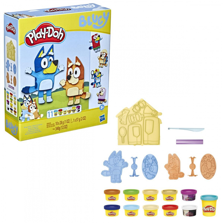 Hasbro Play-Doh Bluey Make \'n Mash-kostymer lekesett