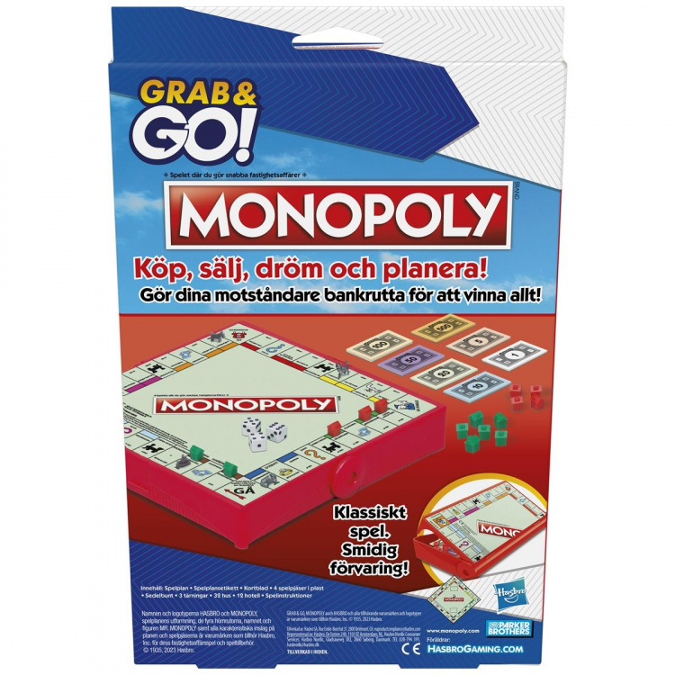 Hasbro Grab & Go Monopoly (SE/FI) Hasbro Grab & Go Monopoly (SE/FI)