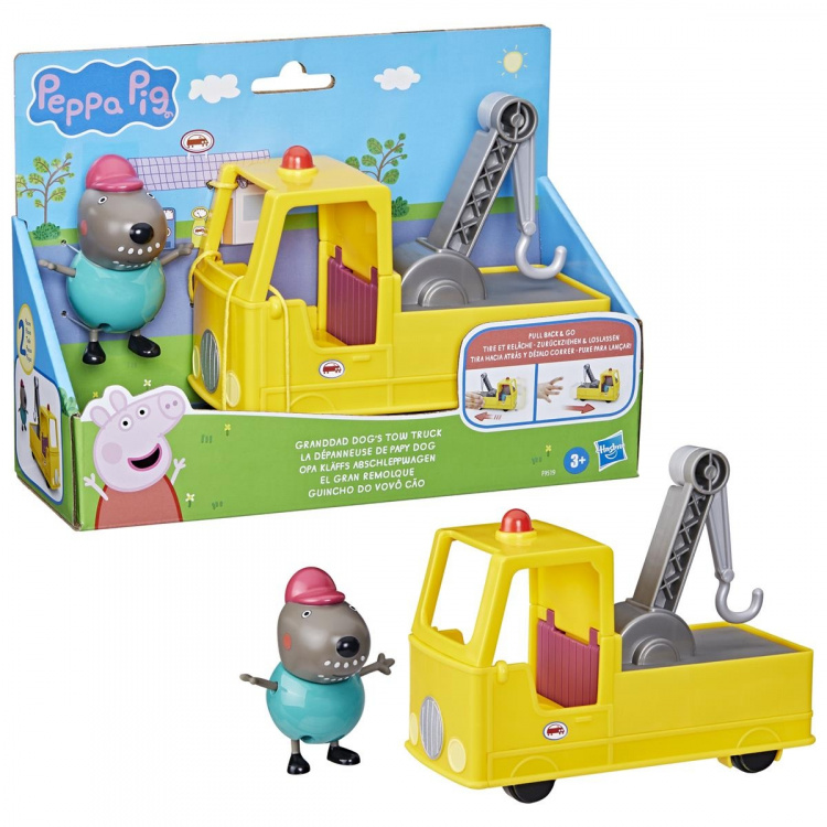 Hasbro Peppa Pigs bestefar hunder tauebil Hasbro Peppa Pigs bestefar hunder tauebil