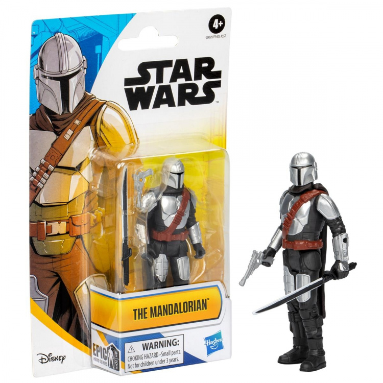 Star Wars Epic Hero Series 4 tommers figur Mandalorian Star Wars Epic Hero Series 4 tommers figur Mandalorian