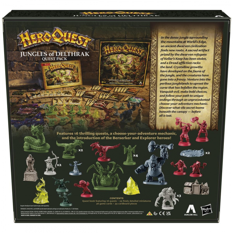 Hasbro HeroQuest Expansion Jungles of Delthrak (EN) Hasbro HeroQuest Expansion Jungles of Delthrak (EN)