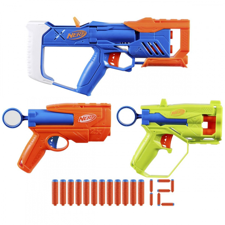 NERF N-Series Trippel actionpakke