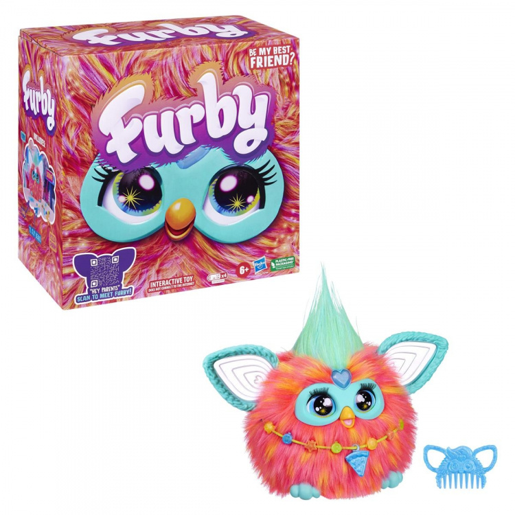 Hasbro Furby interaktiv plysjleke Coral (EN) Hasbro Furby interaktiv plysjleke Coral (EN)