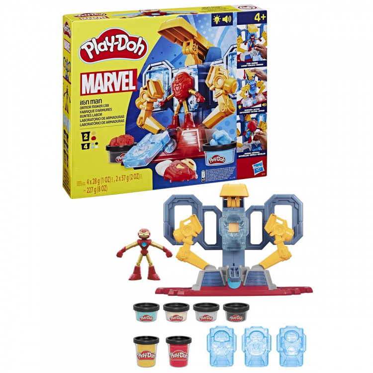 Play-Doh Marvel Iron Man Armor Maker Lab lekesett