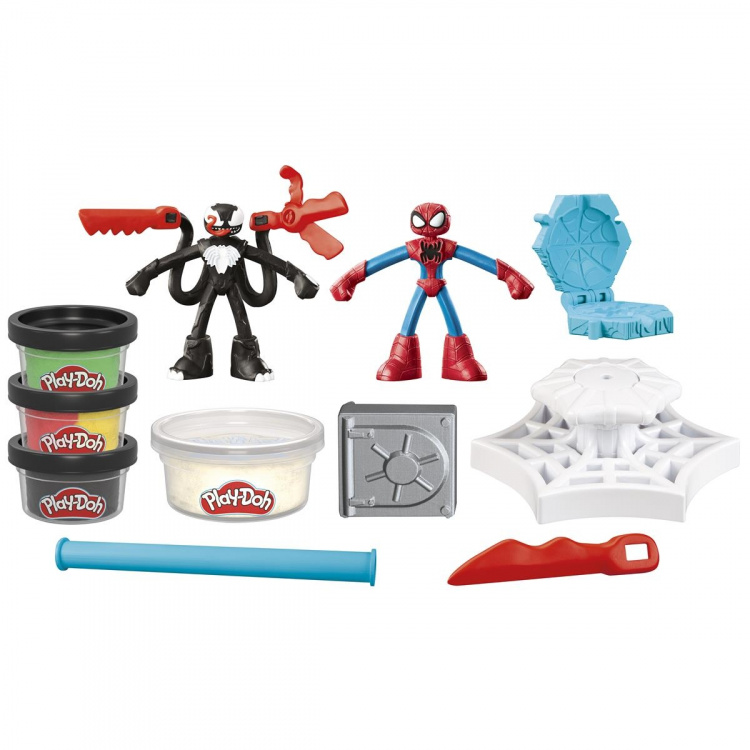 Play-Doh Marvel Spider-Man Launch & Slice lekesett