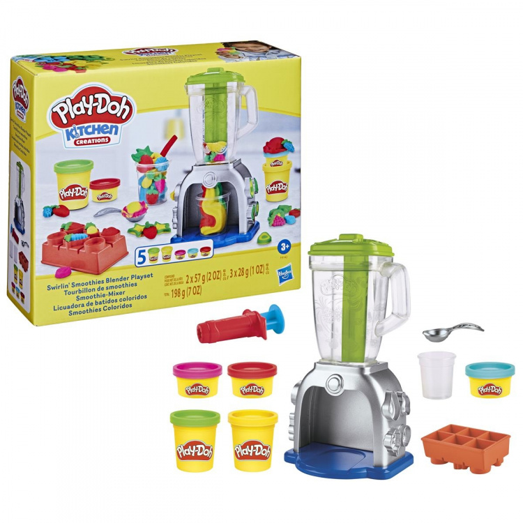 Play-Doh Kitchen Creations lekesett Swirlin Smoothies Blender