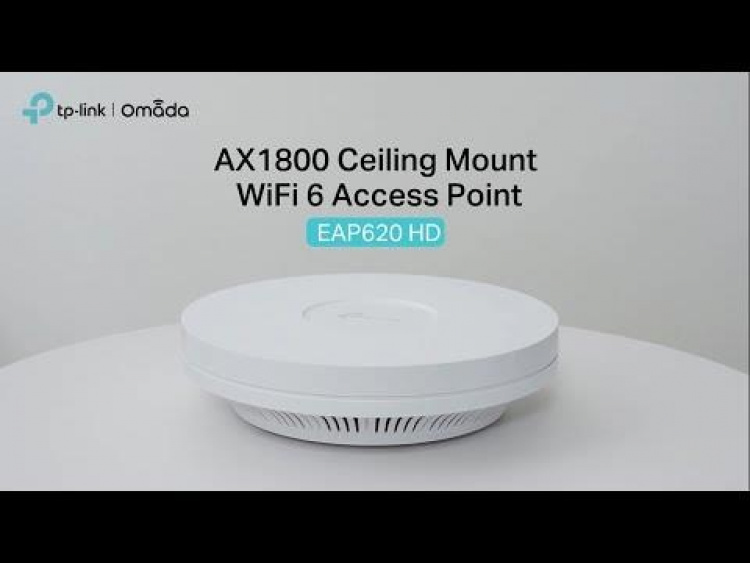 TP-Link AX1800 trådløst takmontert Wi-Fi 6-tilgangspunkt med to bånd /EAP620 HD
