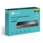 TP-Link 5-porters 2,5G multigigabit-skrivebordsbryter med 2,5 G TP-Link 5-porters 2,5G multigigabit-skrivebordsbryter med 2,5 G
