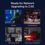 TP-Link 5-porters 2,5G multigigabit-skrivebordsbryter med 2,5 G TP-Link 5-porters 2,5G multigigabit-skrivebordsbryter med 2,5 G