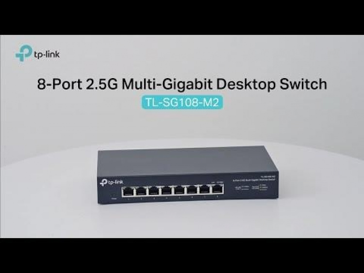 TP-Link 8-porters 2,5G multigigabit-skrivebordsbryter TP-Link 8-porters 2,5G multigigabit-skrivebordsbryter