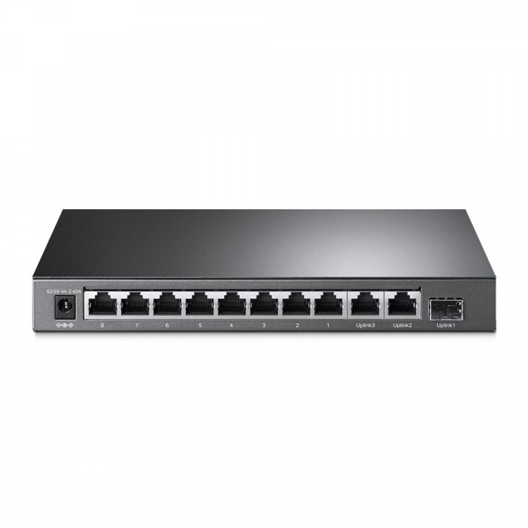 TP-Link 10-port Gigabit-stasjonær svitsj med 8-port PoE+