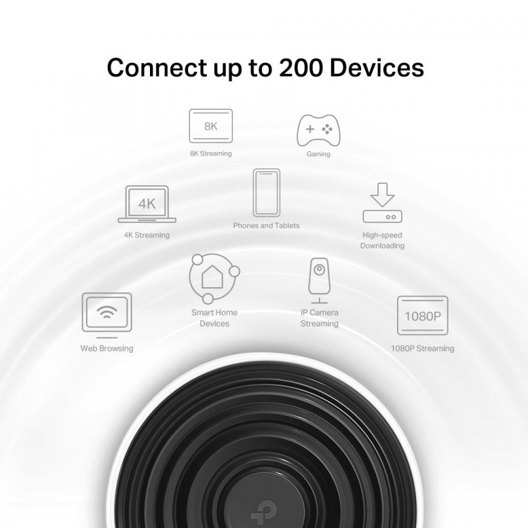 TP-Link Deco XE75 (2-pakning) Wi-Fi 6E AXE5400 Wi-Fi-system med netting for hele hjemmet TP-Link Deco XE75 (2-pakning) Wi-Fi 6E AXE5400 Wi-Fi-system med netting for hele hjemmet