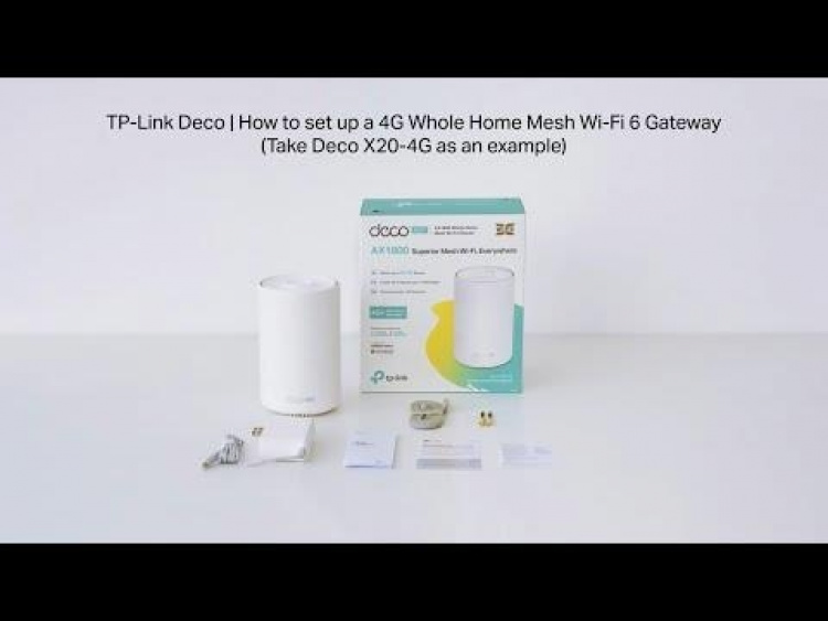 TP-Link Deco X50 Wi-Fi 6 AX3000 4G 4G-nettverksgateway for hele hjemmet TP-Link Deco X50 Wi-Fi 6 AX3000 4G 4G-nettverksgateway for hele hjemmet