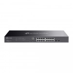 TP-Link JetStream 18-port Gigabit Smart Switch med 16-port PoE+ TP-Link JetStream 18-port Gigabit Smart Switch med 16-port PoE+
