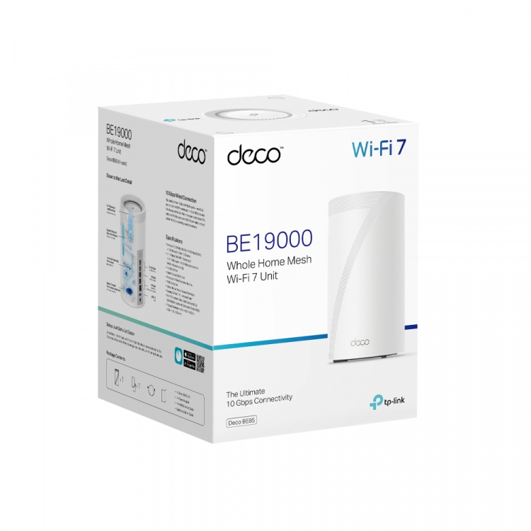TP-Link Deco BE85 Wi-Fi 7 BE19000 Wi-Fi-system for hele hjemmet (1-pk)