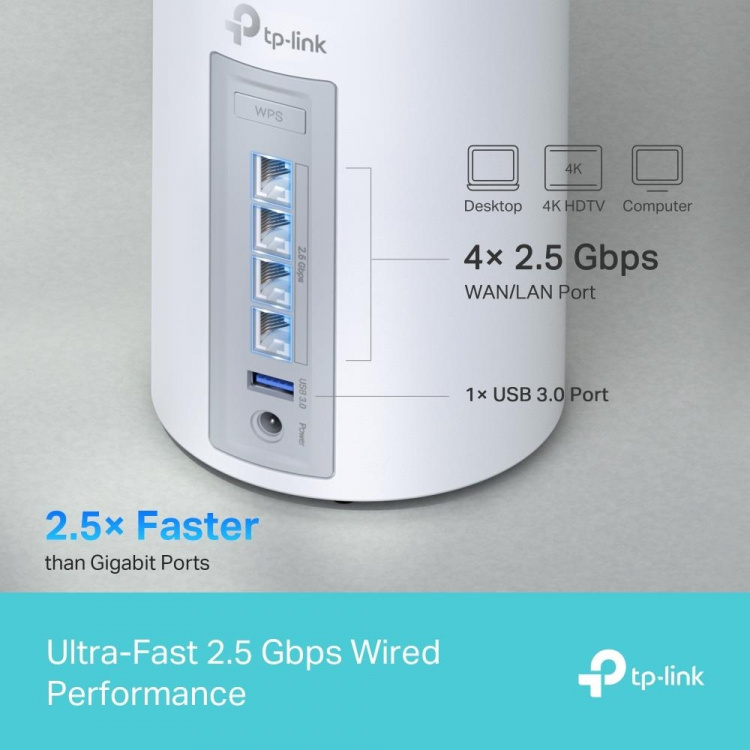 TP-Link Deco BE65 Wi-Fi 7 BE9300 Wi-Fi-system for hele hjemmet (2-pakning)