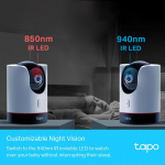TP-Link Tapo Pan/Tilt AI Wi-Fi-kamera for hjemmesikkerhet / Tapo C225 TP-Link Tapo Pan/Tilt AI Wi-Fi-kamera for hjemmesikkerhet / Tapo C225